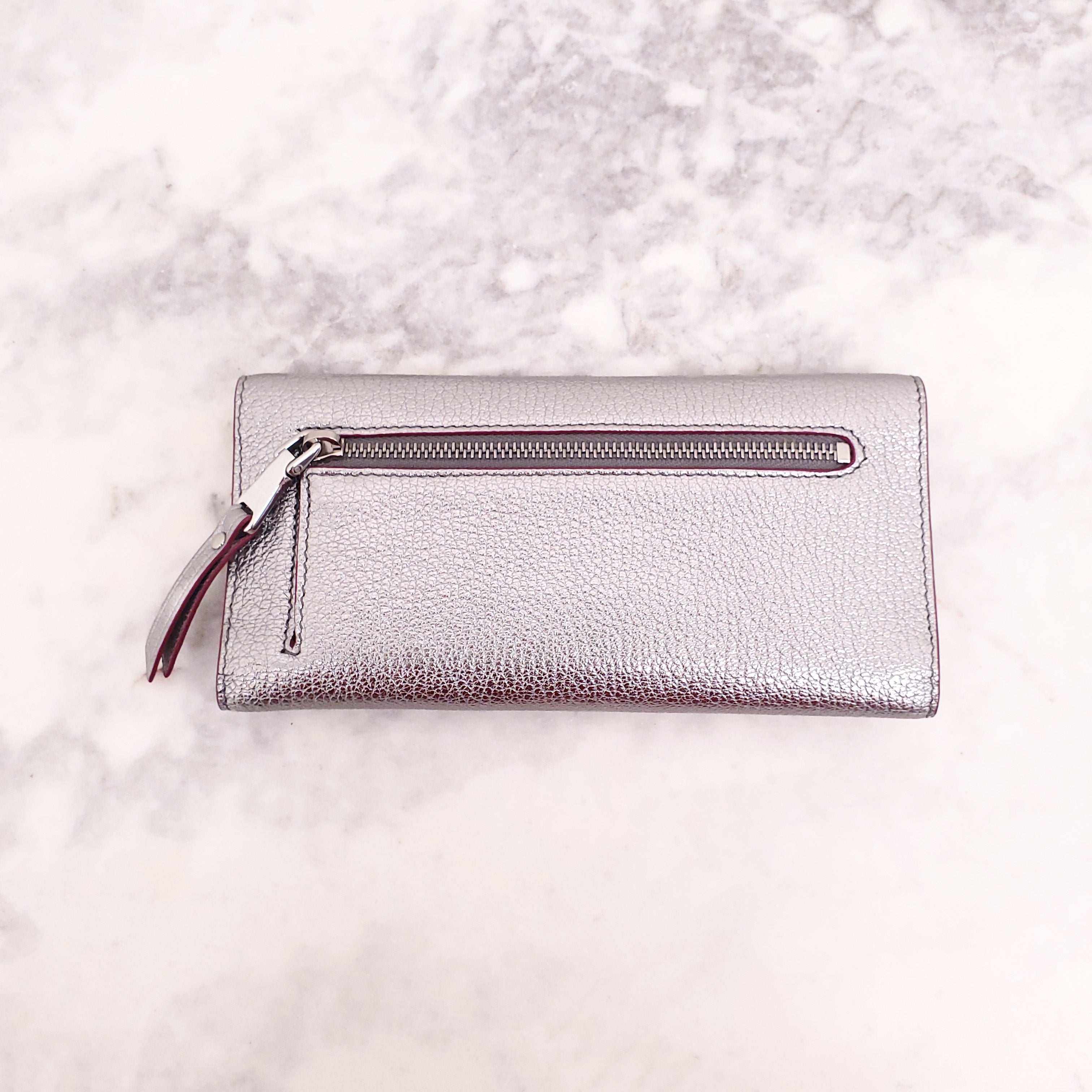 MIU MIU SILVER ENVELOPE WALLET