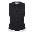 MIU MIU SINGLE-BREASTED PINSTRIPE VEST - SIZE 36