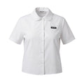MIU MIU WHITE POPLIN WHITE SHIRT WITH LOGO - SIZE 38