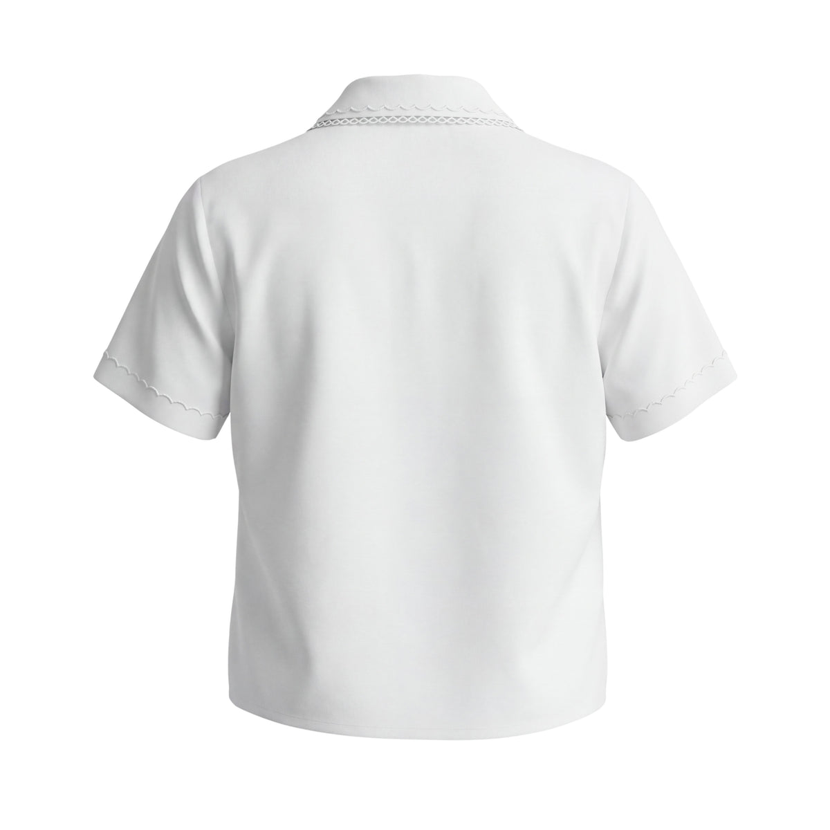 MIU MIU WHITE POPLIN WHITE SHIRT WITH LOGO - SIZE 38