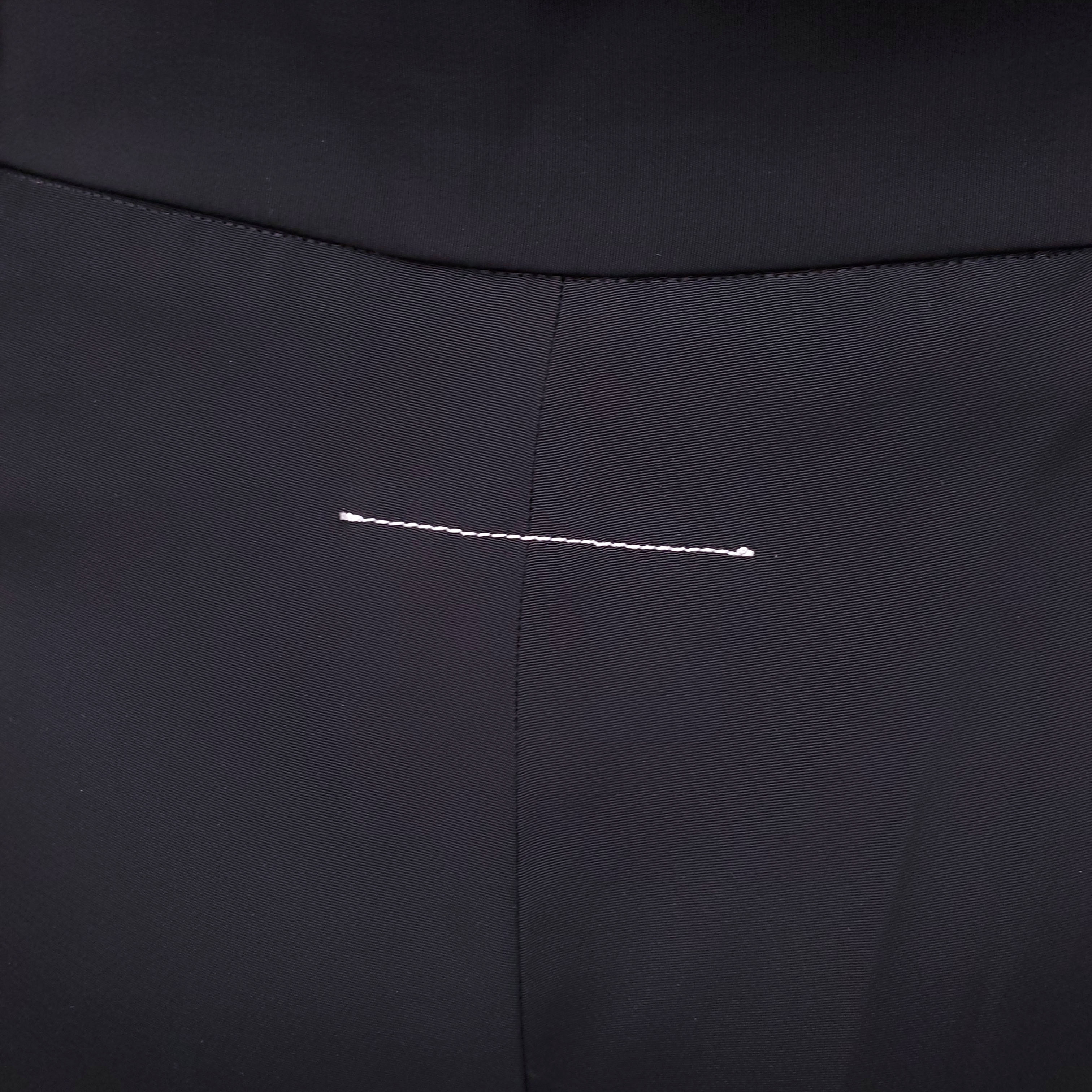 MM6 MAISON MARGIELA BLACK TROUSERS WITH CUFFS - SIZE 44