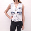 MM6 MAISON MARGIELA DENIM VEST - SIZE 38