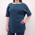 MM6 MAISON MARGIELA DOUBLE WRAP STRIPED T-SHIRT - SIZE M