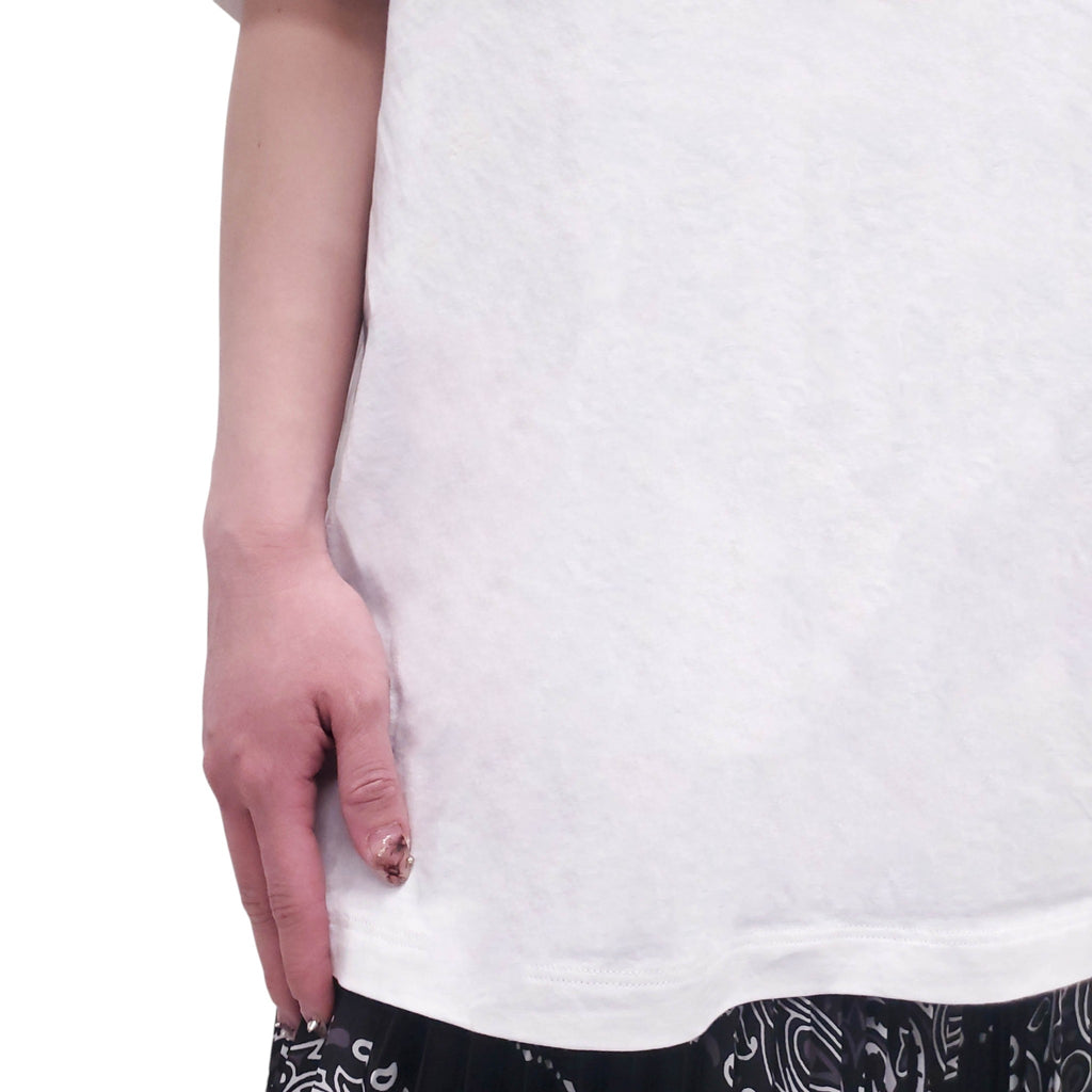 MM6 MAISON MARGIELA WHITE 'YOKE' POLO T-SHIRT - SIZE M