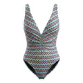 M MISSONI ROUCHED ZIG ZAG SWIMSUIT - SIZE 38