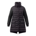MONCLER BLACK PUFFER JACKET WITH NYLON SLEEVE - SIZE 1