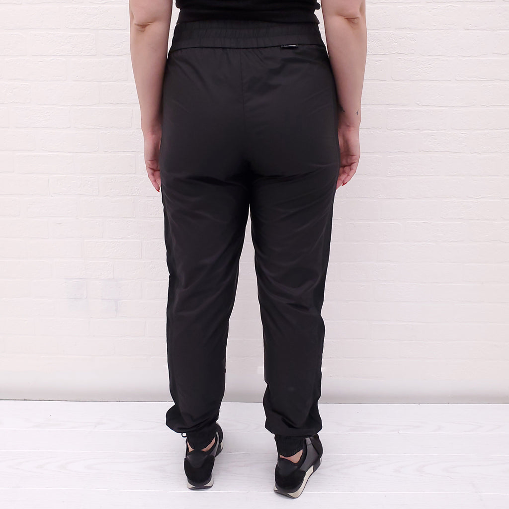 MONCLER BLACK TRACK PANTS - SIZE 44