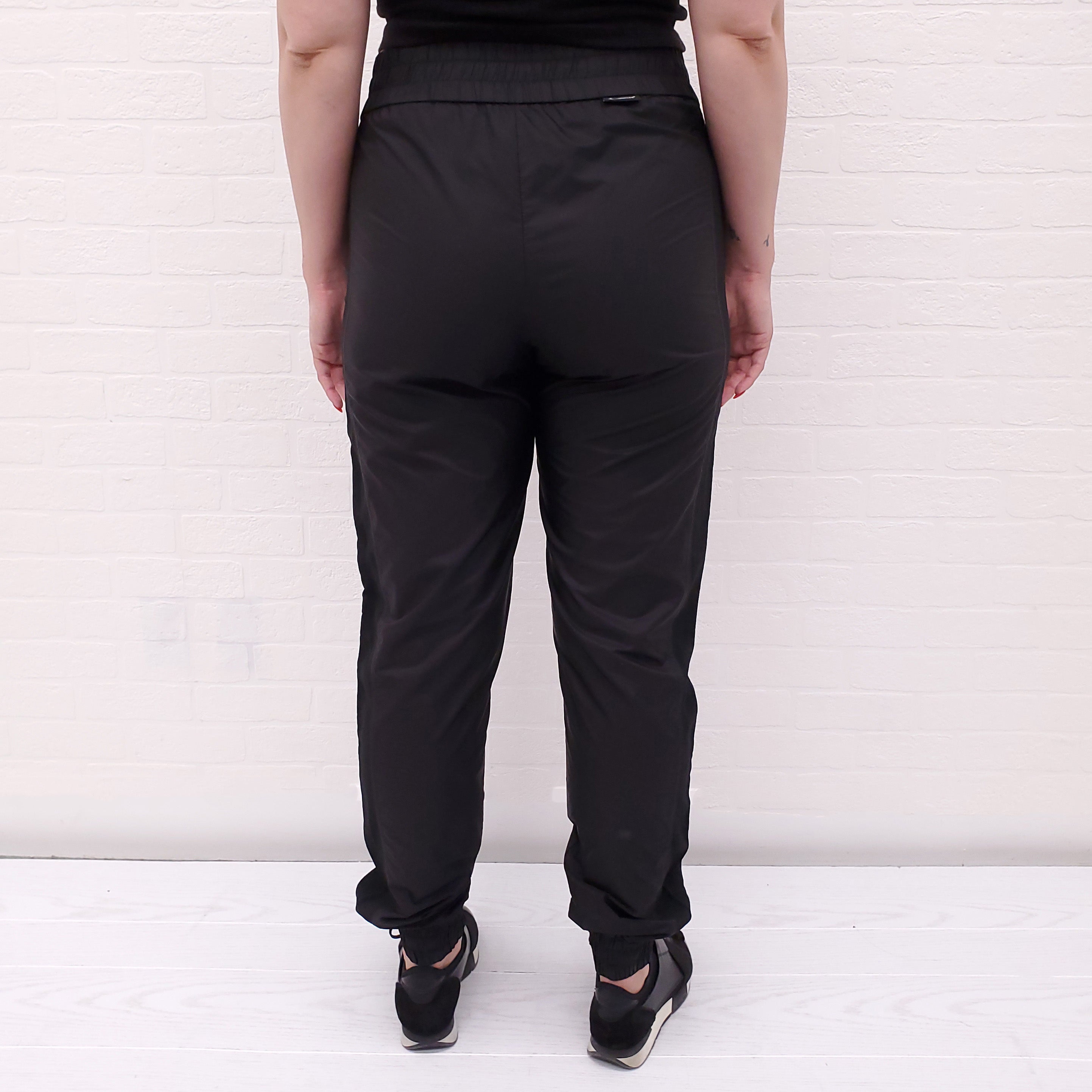 MONCLER BLACK TRACK PANTS - SIZE 44