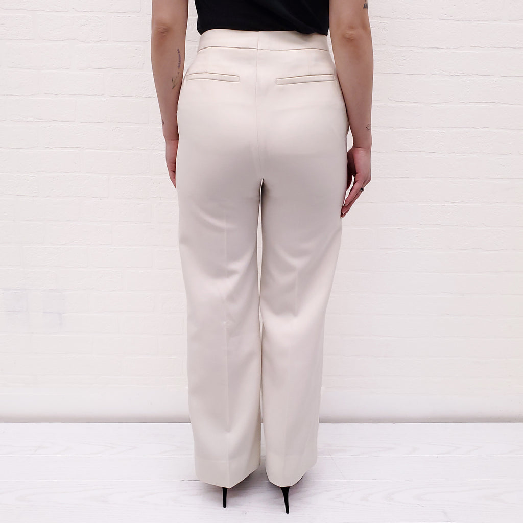 MONCLER CREAM TROUSERS - SIZE 38