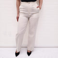 MONCLER CREAM TROUSERS - SIZE 38