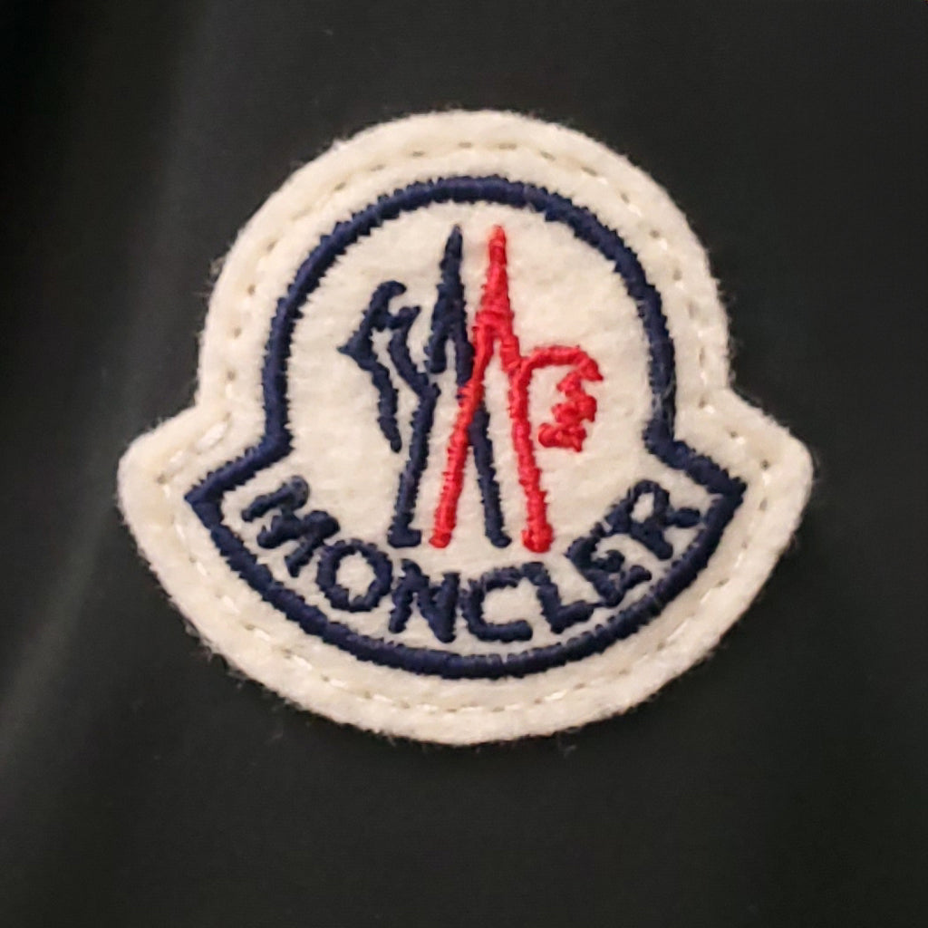 MONCLER DARK GREEN WINDBREAKER WITH LOGO - SIZE 3