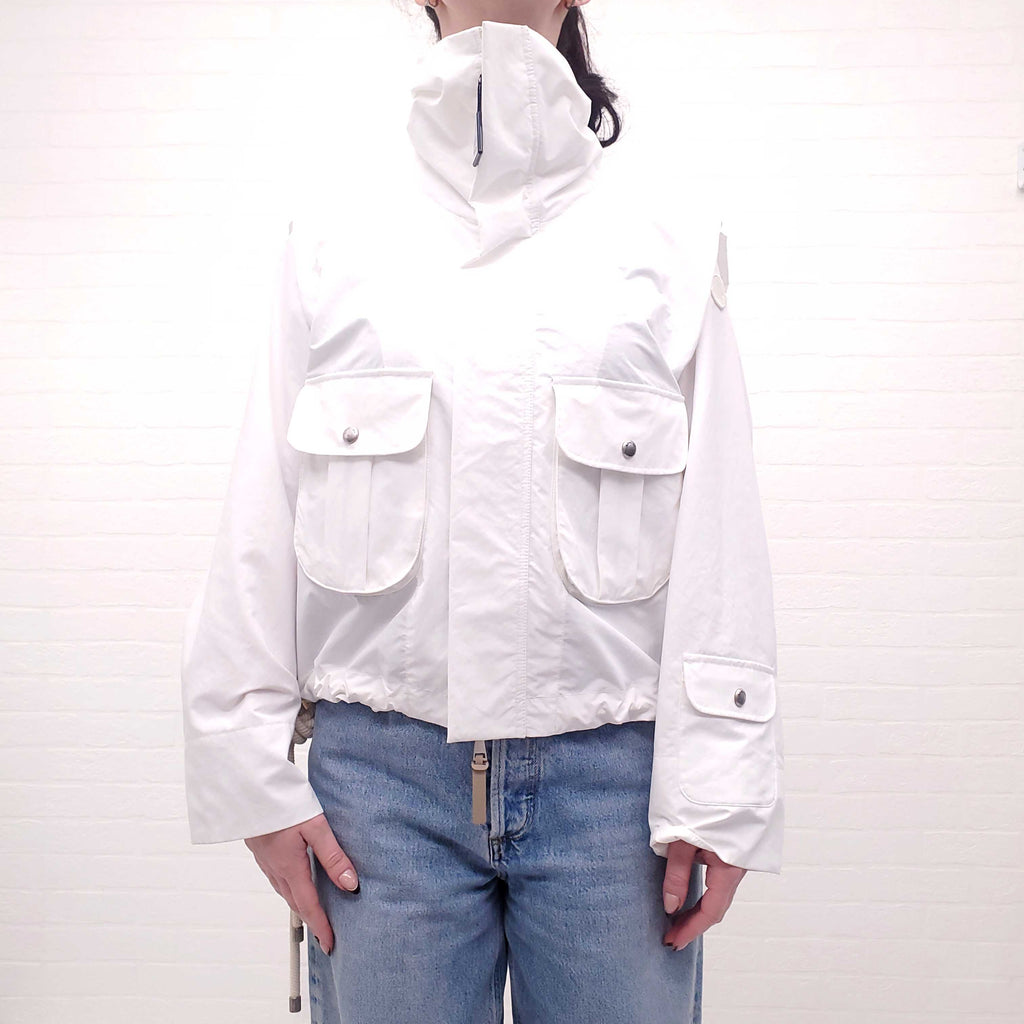 MONCLER GENIUS 2 MONCLER 1952 KOLI WINDBREAKER JACKET IN WHITE - SIZE 0