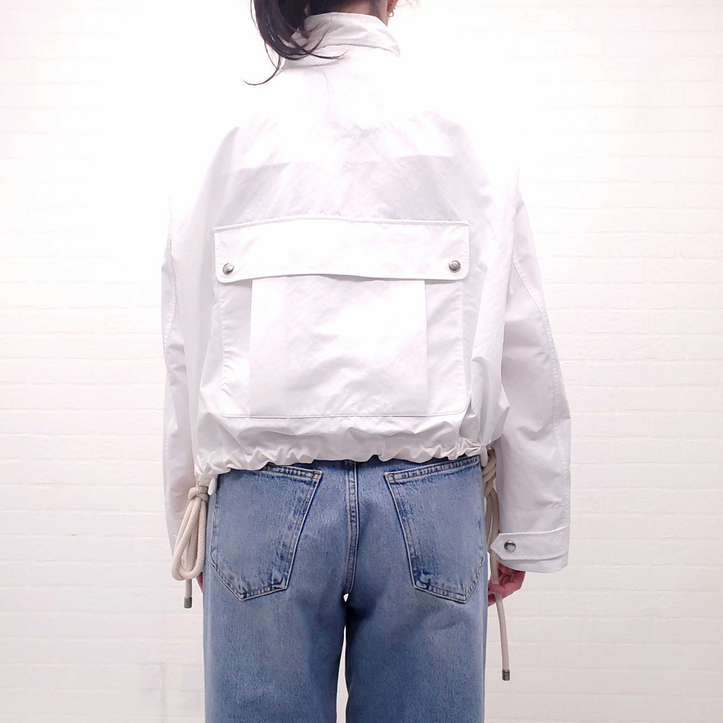 MONCLER GENIUS 2 MONCLER 1952 KOLI WINDBREAKER JACKET IN WHITE - SIZE 0