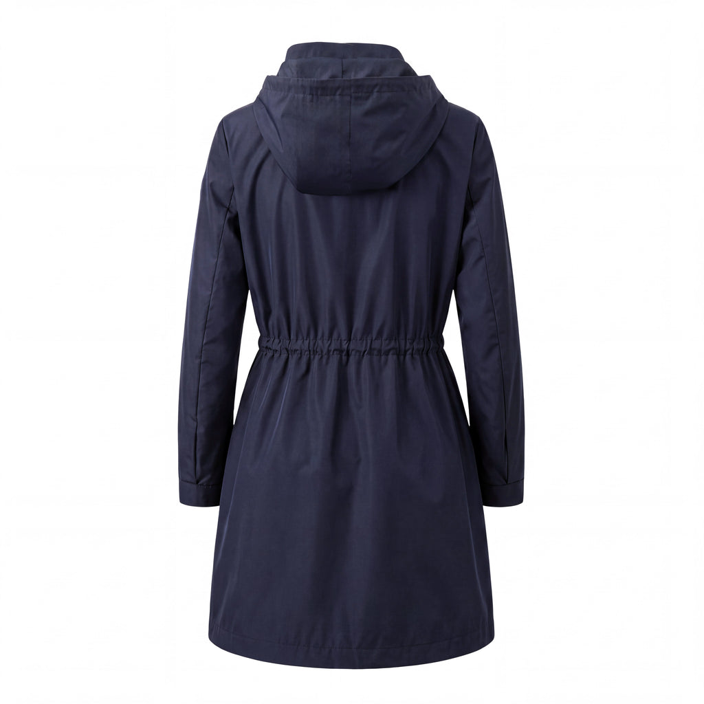 MONCLER NAVY WINDBREAKER WITH LOGO - SIZE 3