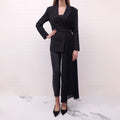 MONSE BLACK PLEATED BLAZER DRESS - SIZE 6