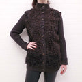 MOSCHINO BROWN FUR CARDIGAN - SIZE 6