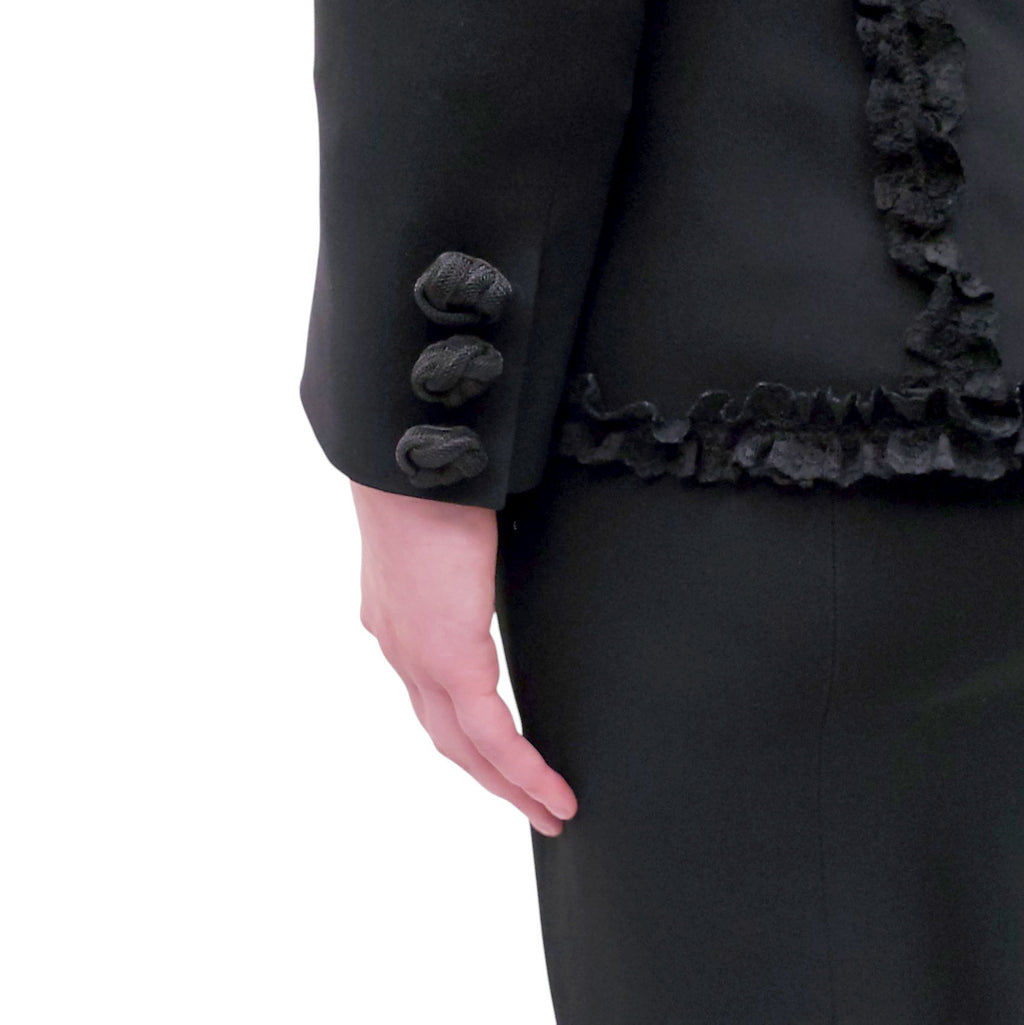 MOSCHINO BUSTIER JACKET AND SKIRT SET - SIZE 42