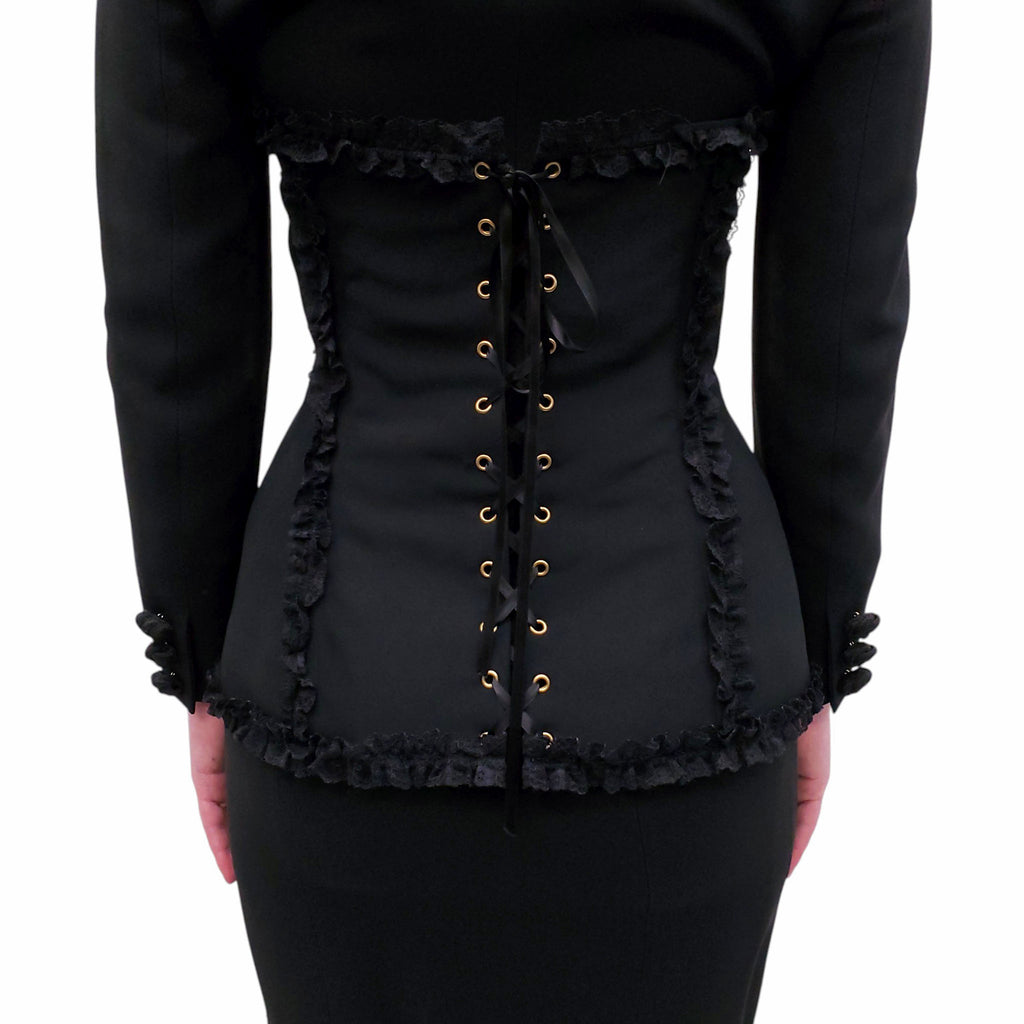 MOSCHINO BUSTIER JACKET AND SKIRT SET - SIZE 42