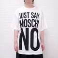 MOSCHINO 'JUST SAY MOSCHINO' T-SHIRT - SIZE M