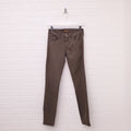MOTHER 'THE LOOKER ANKLE ZIP' KHAKI GREEN JEANS - SIZE 26