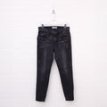MOUSSY DISTRESSED DARK GREY DISTRESSED JEANS - SIZE 26
