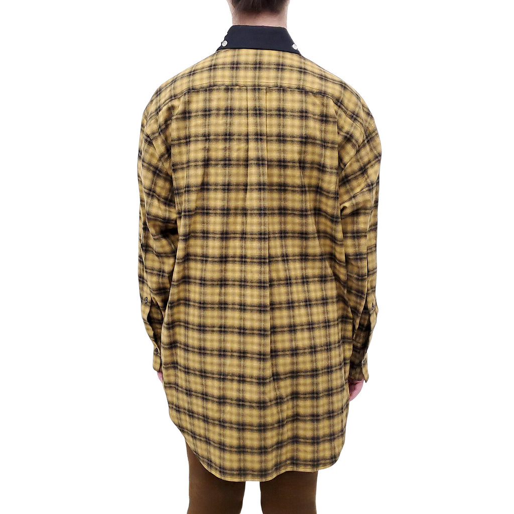 N21 YELLOW PLAID CAMICIA TESSUTO SHIRT - SIZE S
