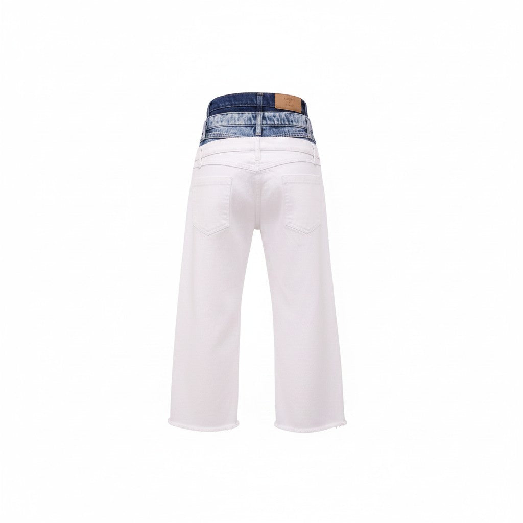 NATASHA ZINKO TRIPLE WAISTBAND JEANS - SIZE 34