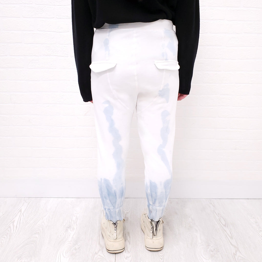 NILI LOTAN BLUE TIE DYE SWEATPANTS - SIZE S