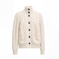 NILI LOTAN CREAM HAND KNIT CARDIGAN - SIZE XS