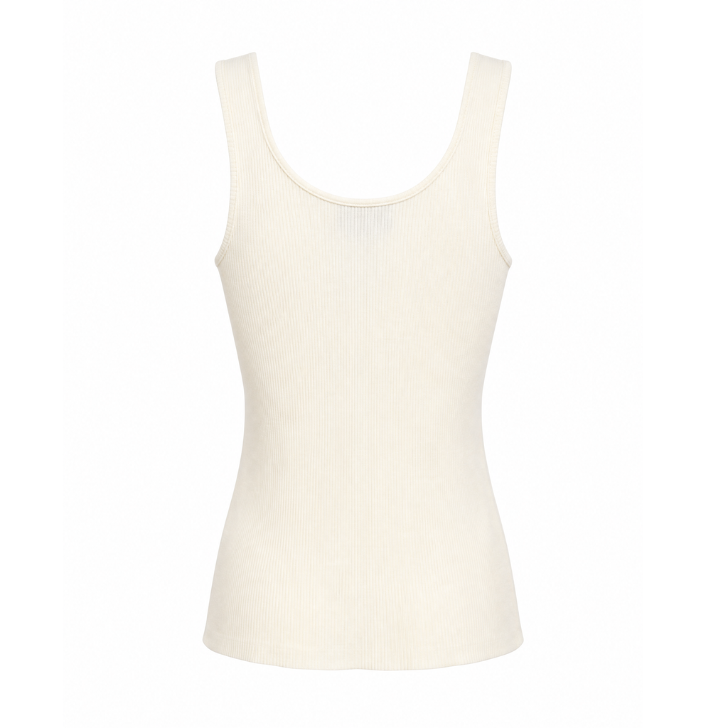 NILI LOTAN CREAM KNIT TANK TOP - SIZE XS