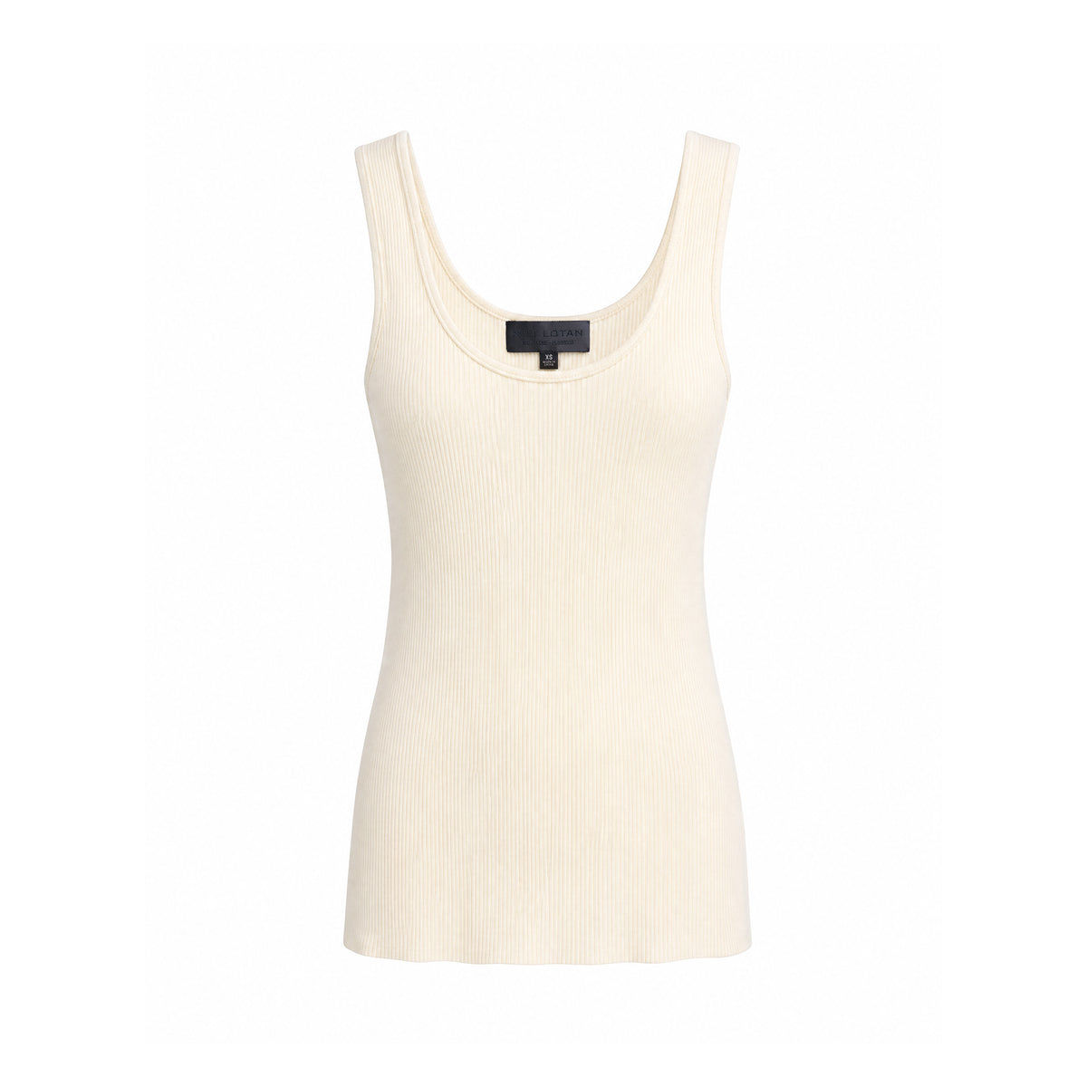 NILI LOTAN CREAM KNIT TANK TOP - SIZE XS