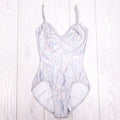 NORMA KAMALI IRIDESCENT ONE PIECE SWIMSUIT - SIZE XS