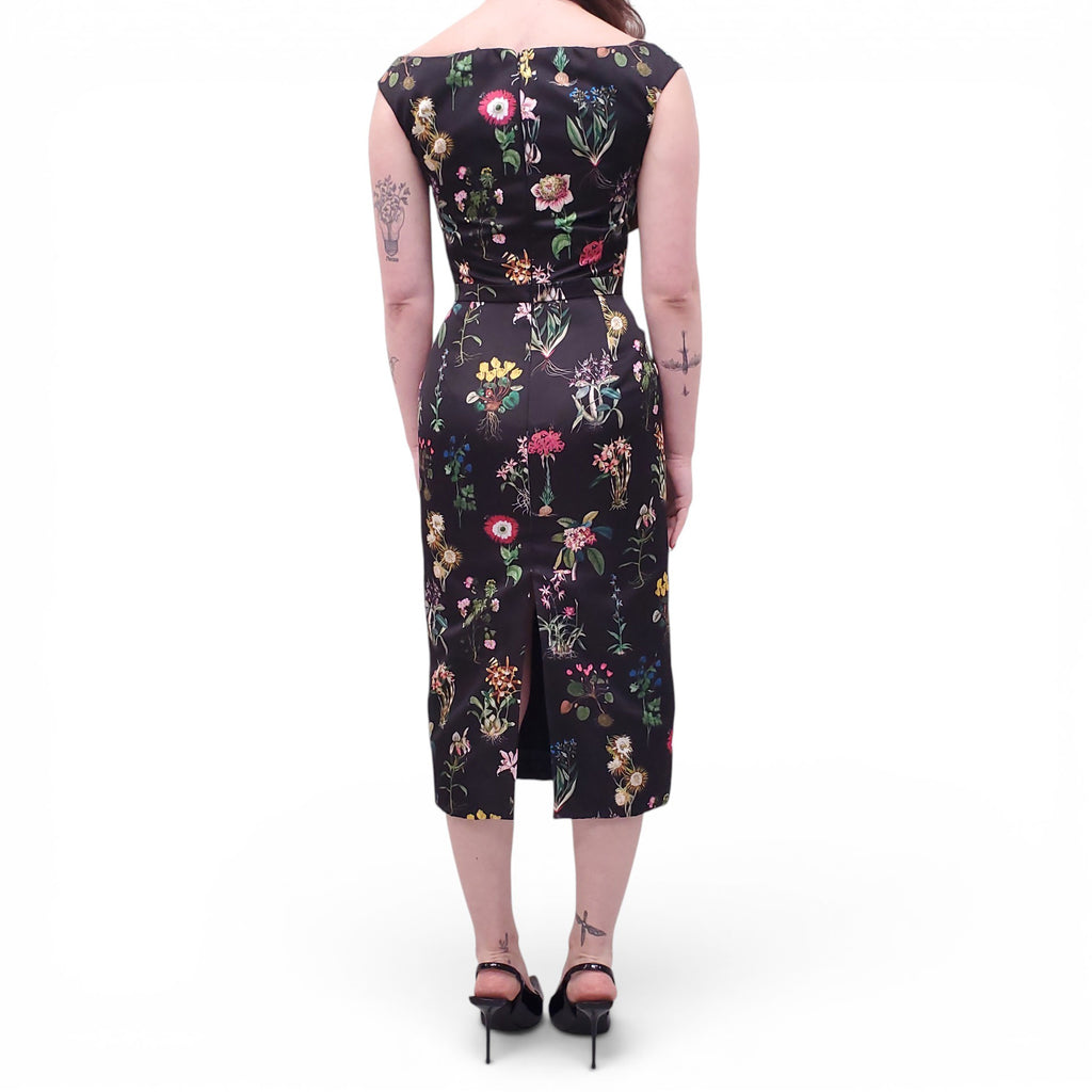 Nº21 BLACK FLORAL DRESS - SIZE 40