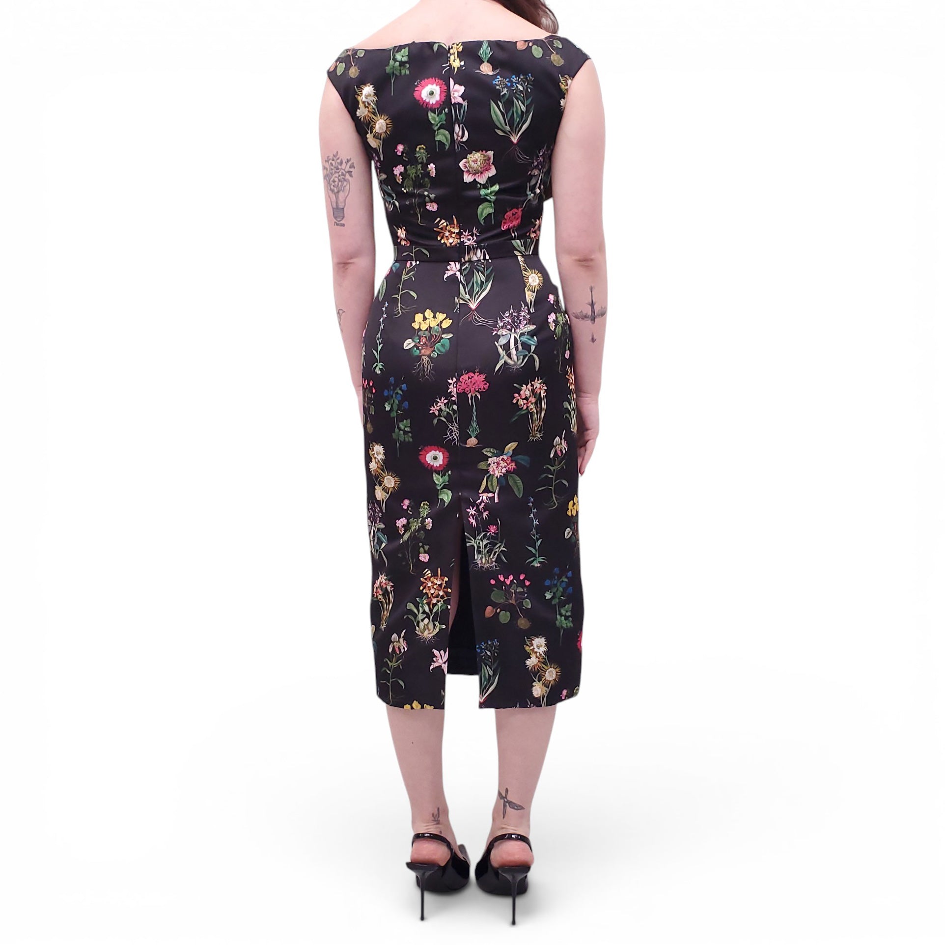 Nº21 BLACK FLORAL DRESS - SIZE 40