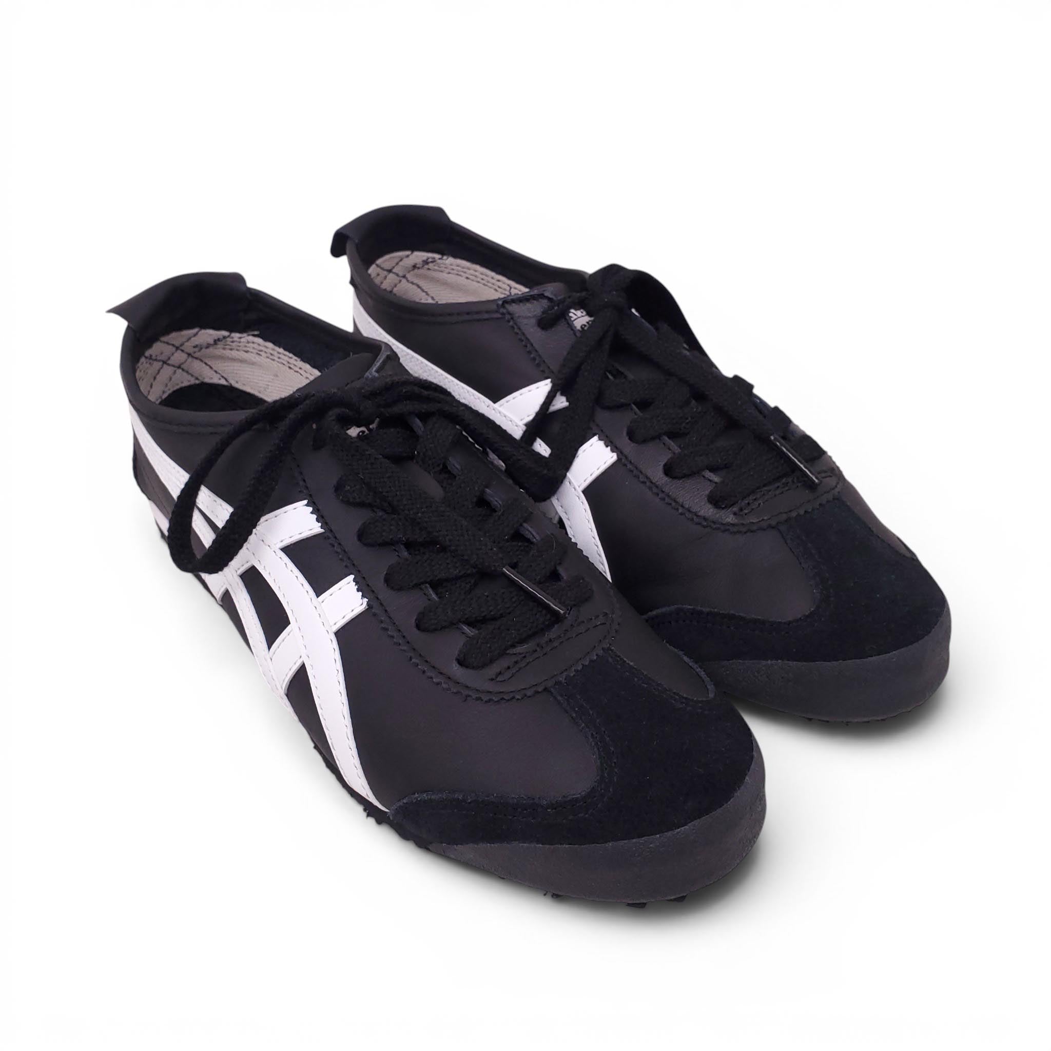 ONITSUKA TIGER BLACK AND WHITE SNEAKERS - SIZE 7