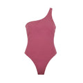 OSÉREE METALLIC PINK ONE SHOULDER ONE PIECE SWIMSUIT - SIZE O/S