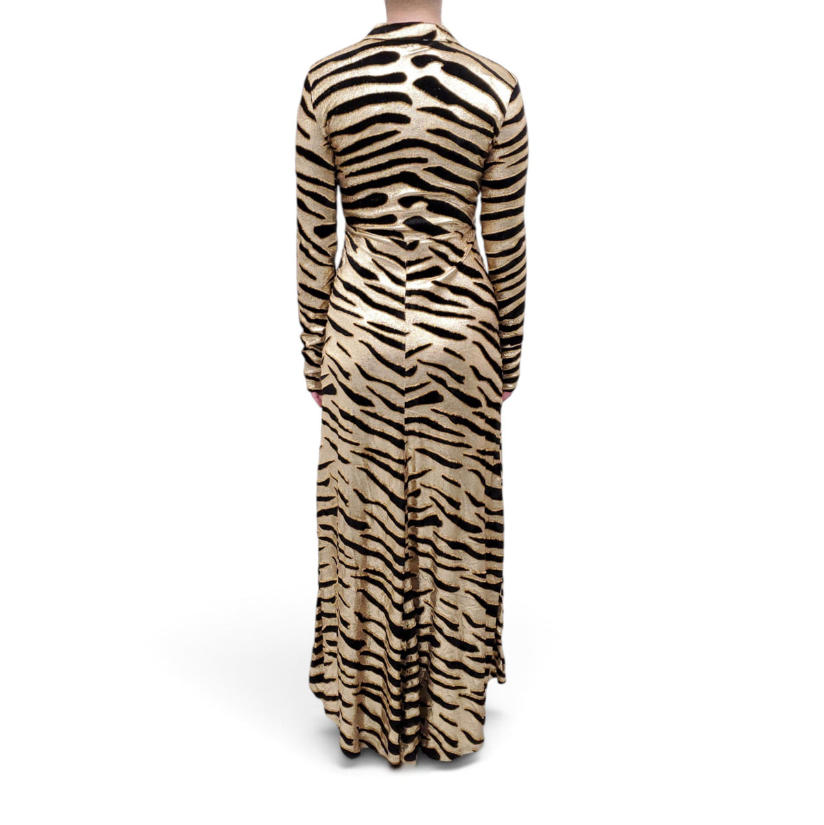 PACO RABANNE ANIMAL PRINT METALLIC DRESS - SIZE 40