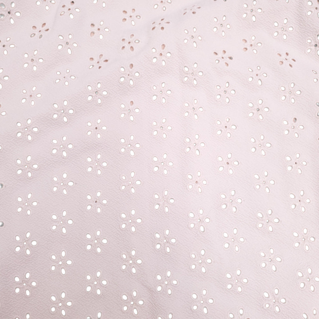 PEONY WHITE EYELET ONE-PIECE SWIMSUIT - SIZE M