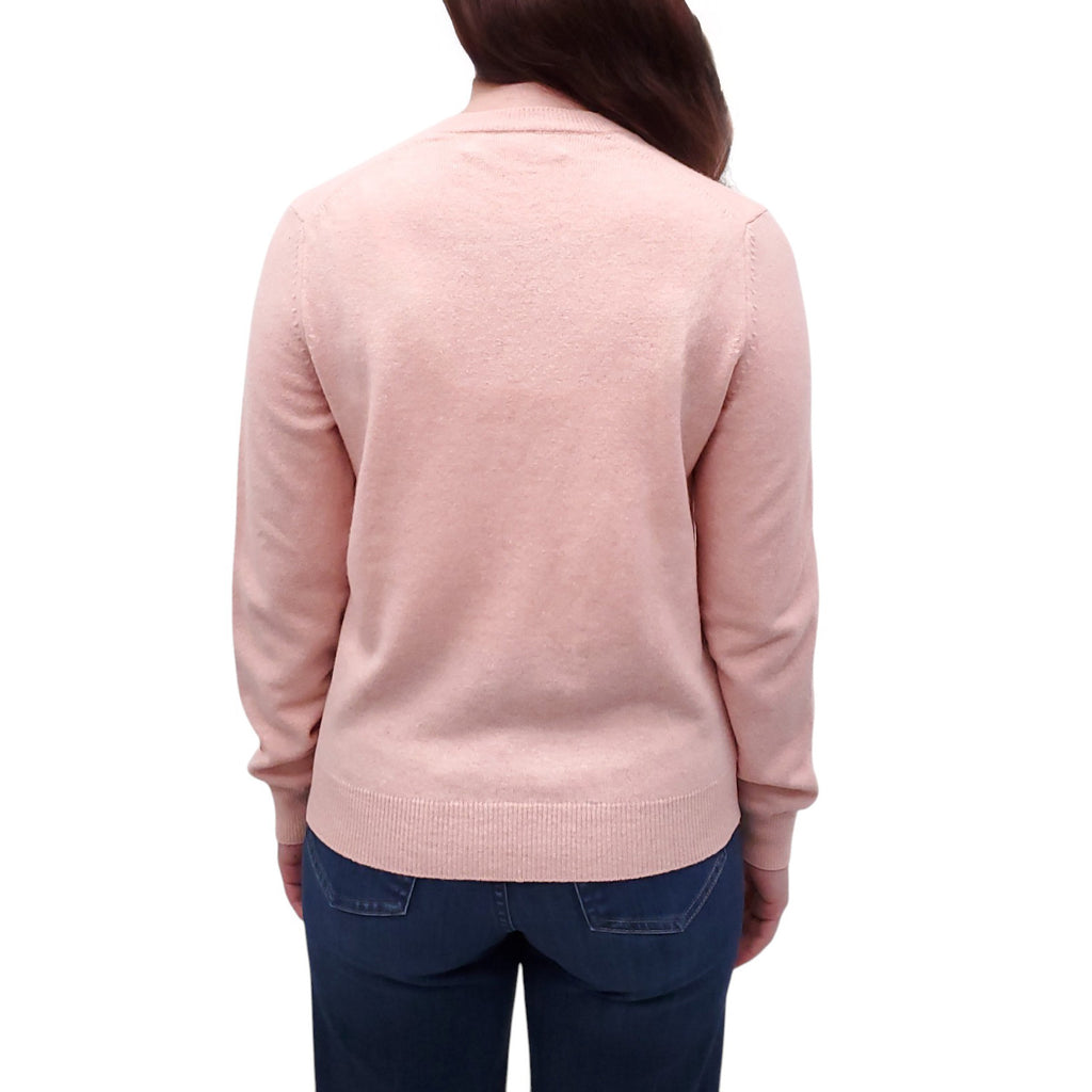 PLAY COMME DES GARCONS PINK HEART CARDIGAN - SIZE L
