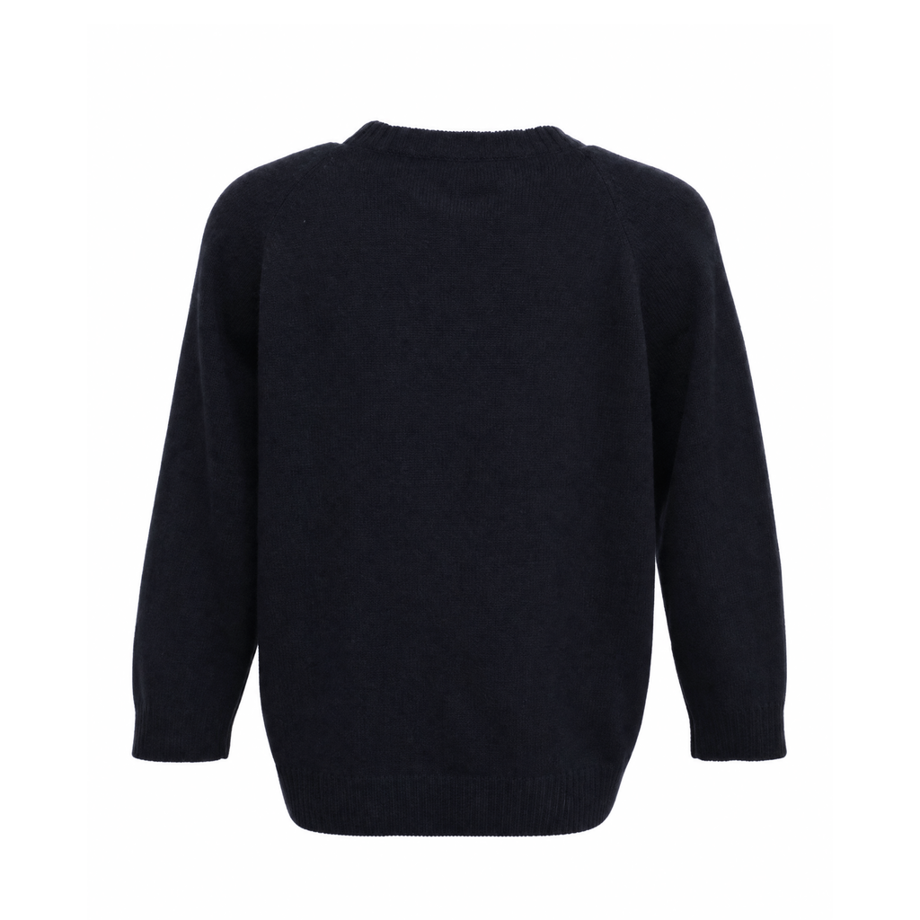 PRADA BLACK CASHMERE BEADED CARDIGAN - SIZE 44