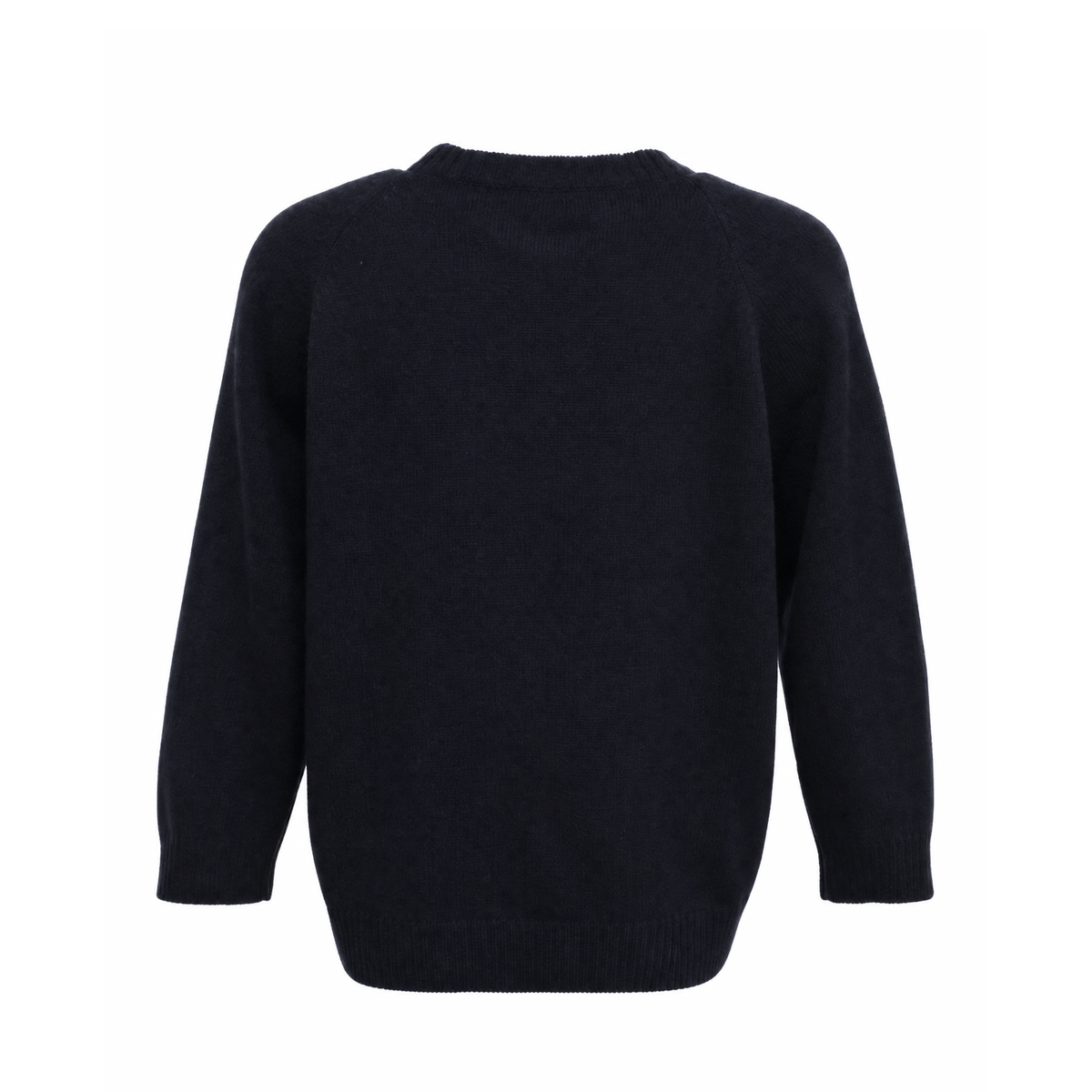 PRADA BLACK CASHMERE BEADED CARDIGAN - SIZE 44