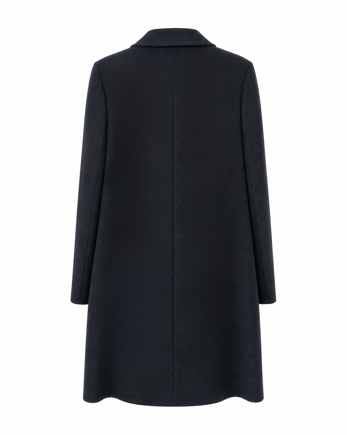 PRADA BLACK COAT WITH LARGE BUTTONS - SIZE 44