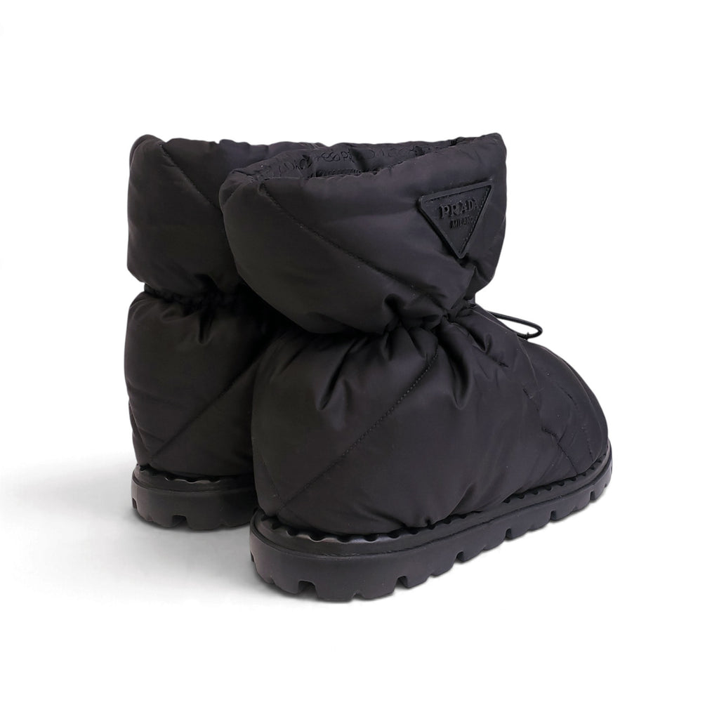 PRADA LOGO MOON BOOTS - SIZE 40