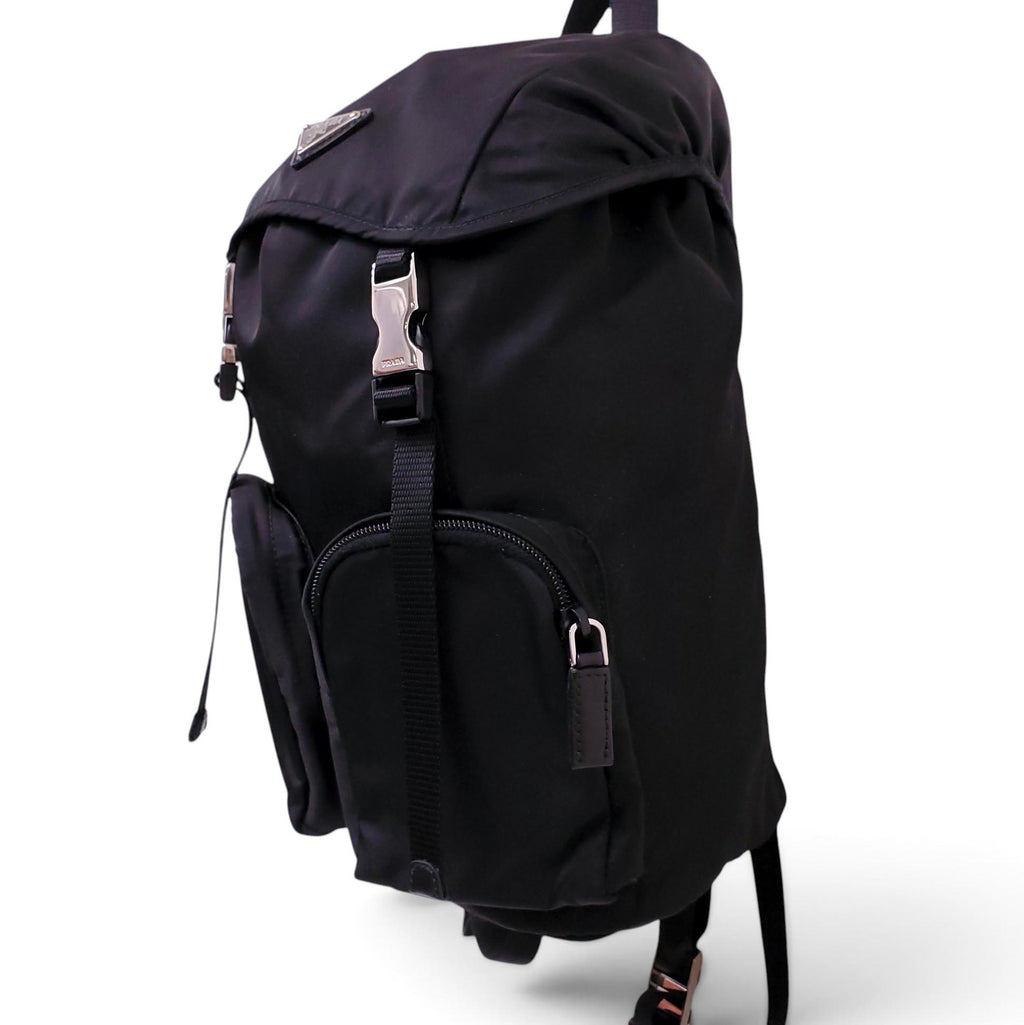 PRADA BLACK NYLON BACKPACK