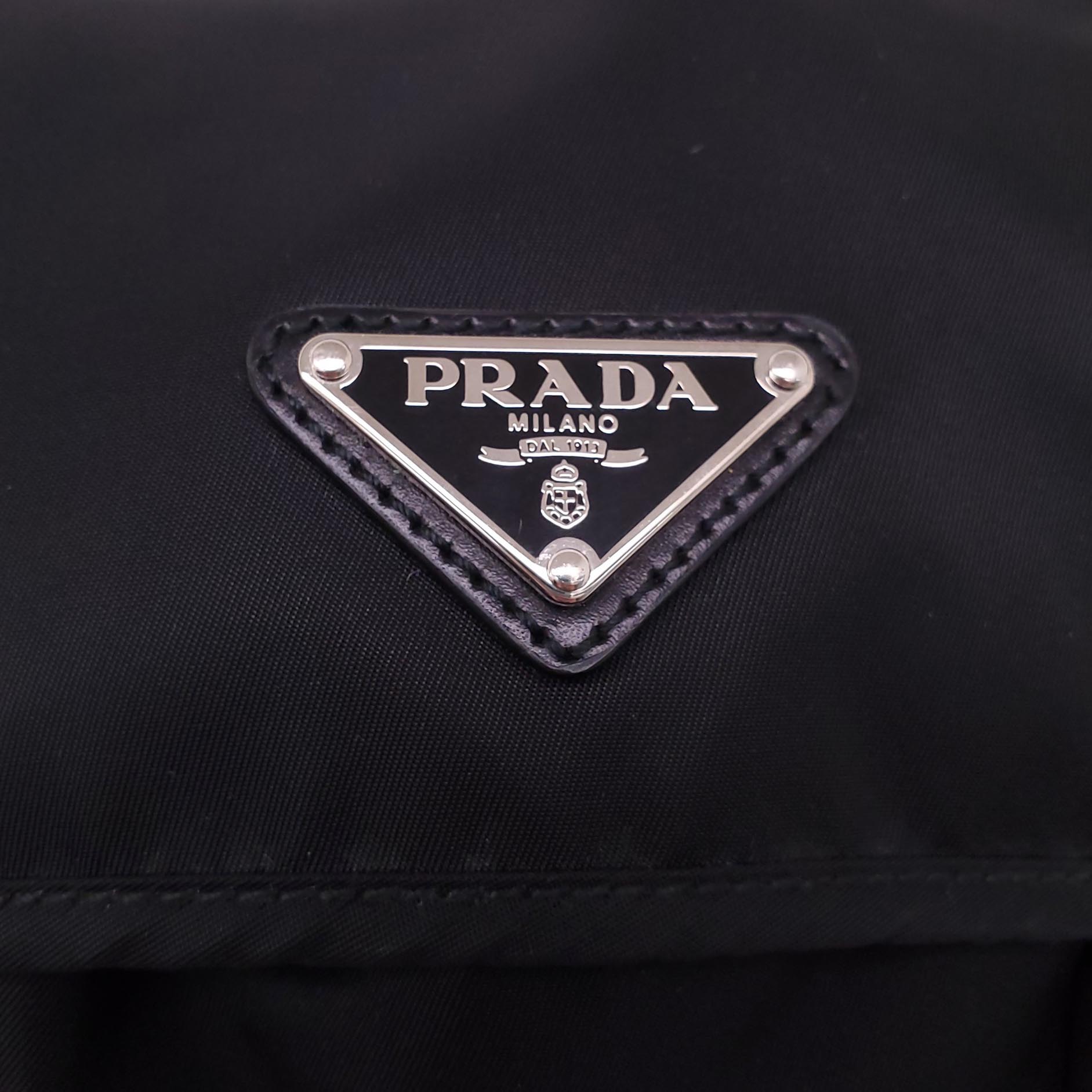 PRADA BLACK NYLON BACKPACK