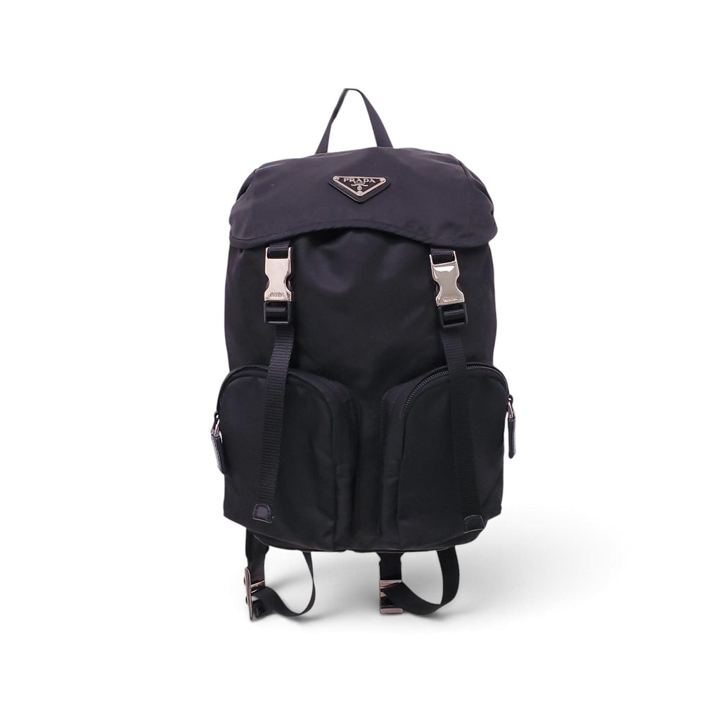 PRADA BLACK NYLON BACKPACK