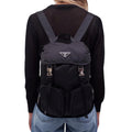 PRADA BLACK NYLON BACKPACK