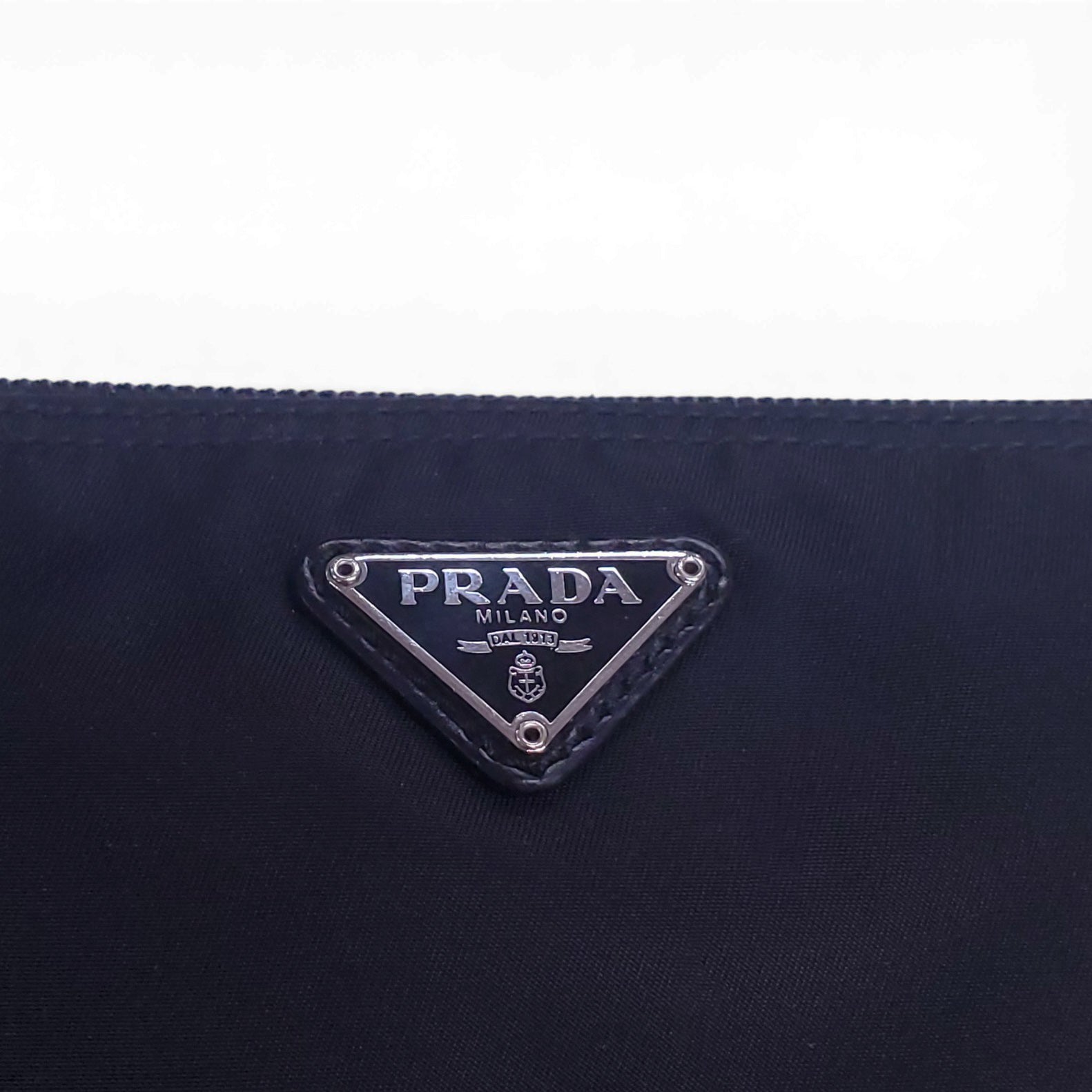PRADA BLACK NYLON POUCH