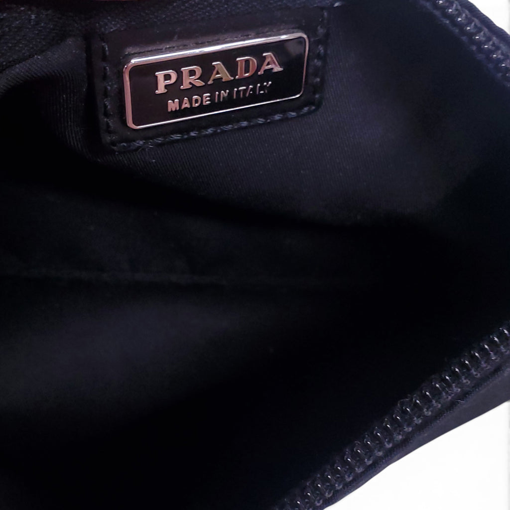 PRADA BLACK NYLON POUCH