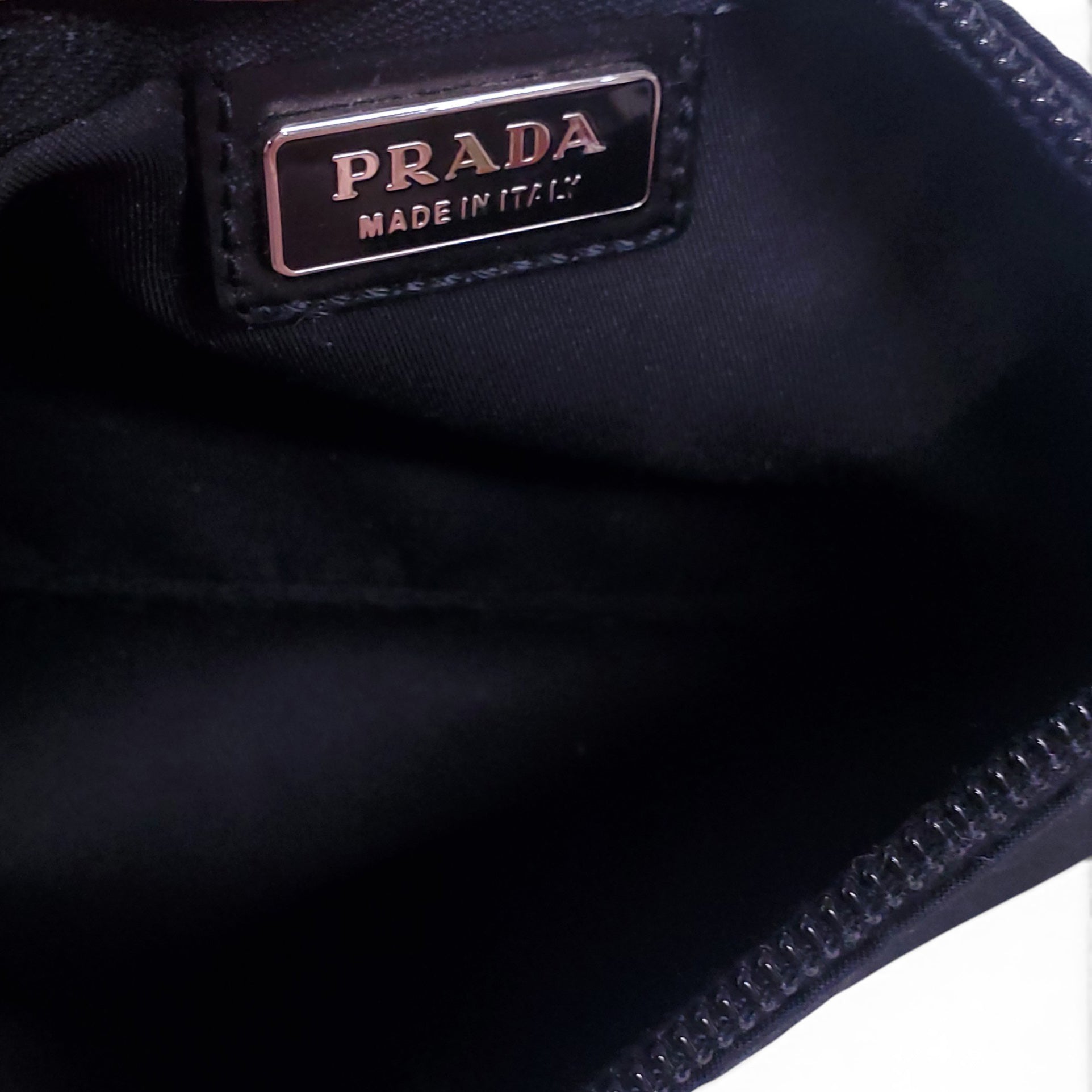 PRADA BLACK NYLON POUCH